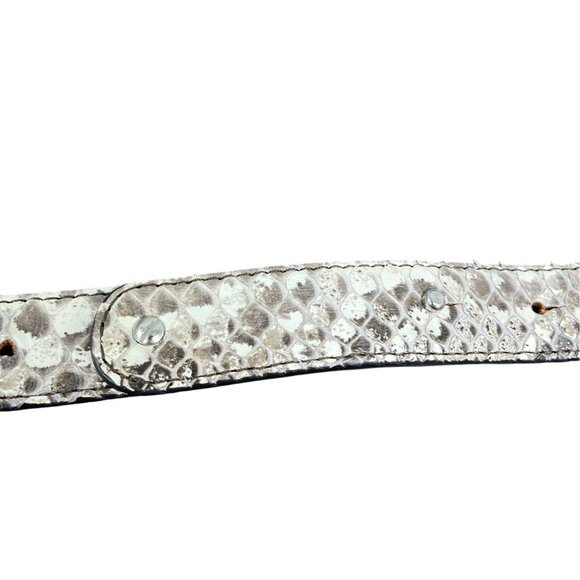 Quelli Della Pelle Handmade Italian Leather & Silver Belt With Intricate Detaili main image 4